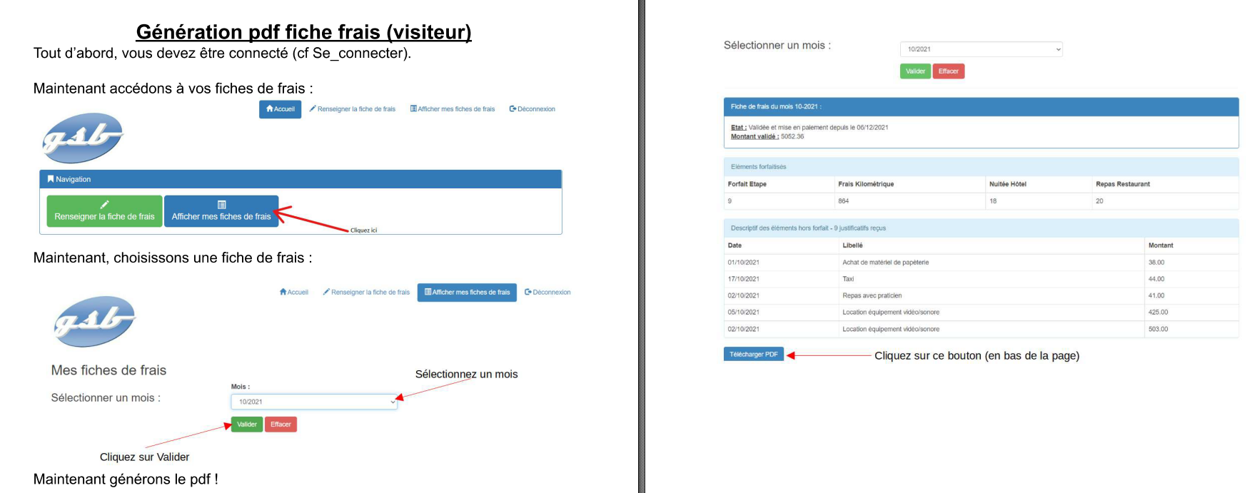 documentation génération PDF