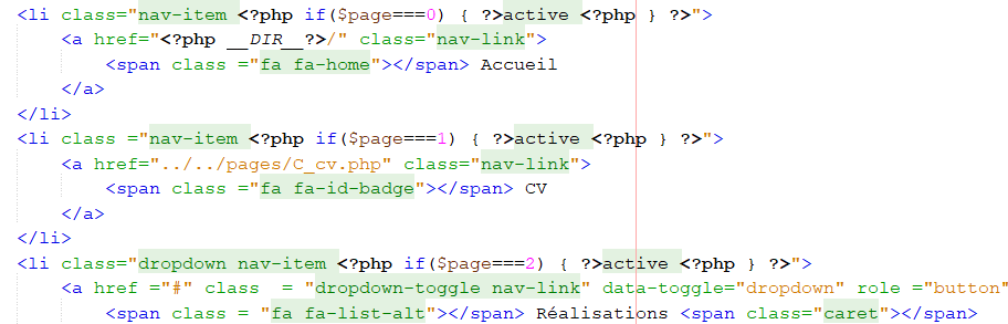 vue navbar exemple